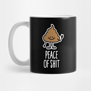 Peace of shit, Piece of shit pun shit emoticon Mug